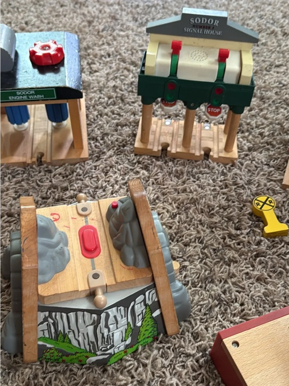 Thomas the Train Wooden Railway Buildings - 8 Pieces